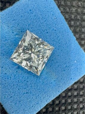 1.06ct F VS1 Princess Cut Lab Grown Diamond IGI Certified EX/EX Brilliant Loose